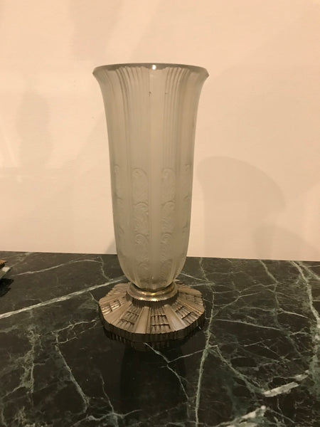 Rare French Art Deco Vase by Hettier & Vincent