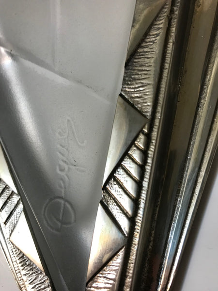 Pair of French Art Deco Wall Sconces Signed by Degue