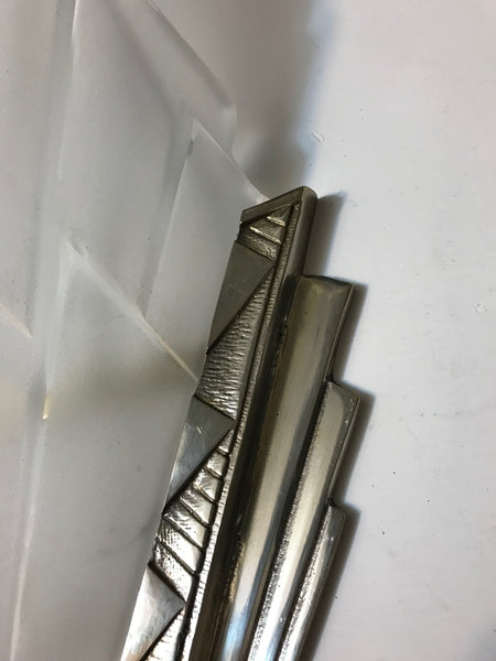 Pair of French Art Deco Wall Sconces Signed by Degue