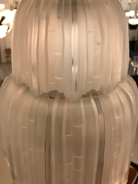 Pair of French Art Deco Waterfall Chandeliers Signed by Sabino