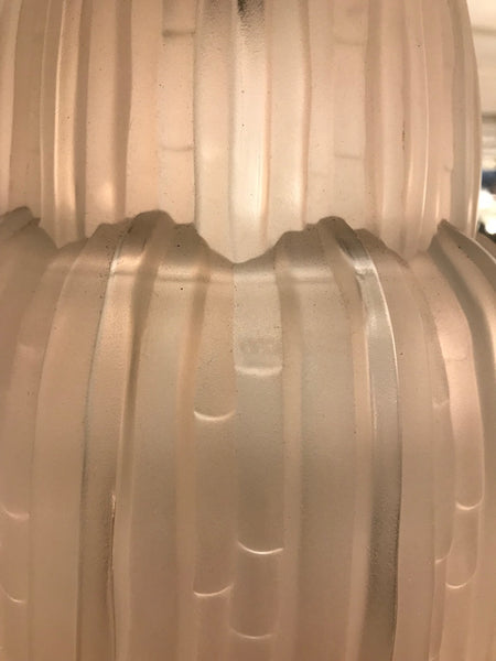 Pair of French Art Deco Waterfall Chandeliers Signed by Sabino