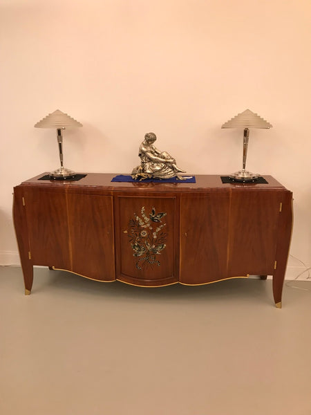 French Art Deco Mother of Pearl Inlay Butterfly by Jules Leleu