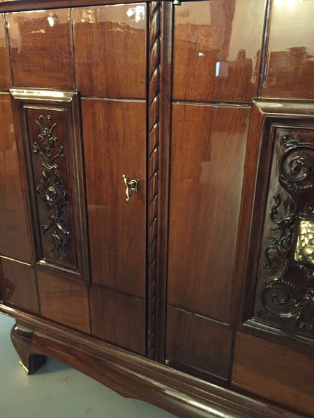 Bronze Face French Art Deco Buffet