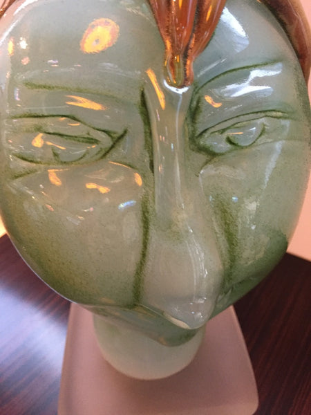 Handblown Glass Tree Head "Summer" Sculpture