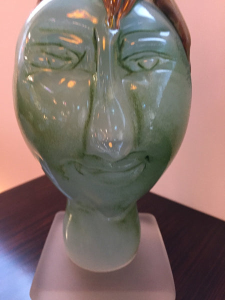 Handblown Glass Tree Head "Summer" Sculpture