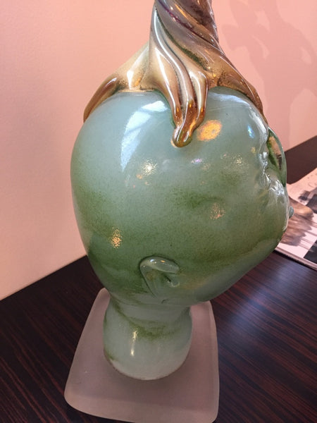 Handblown Glass Tree Head "Summer" Sculpture