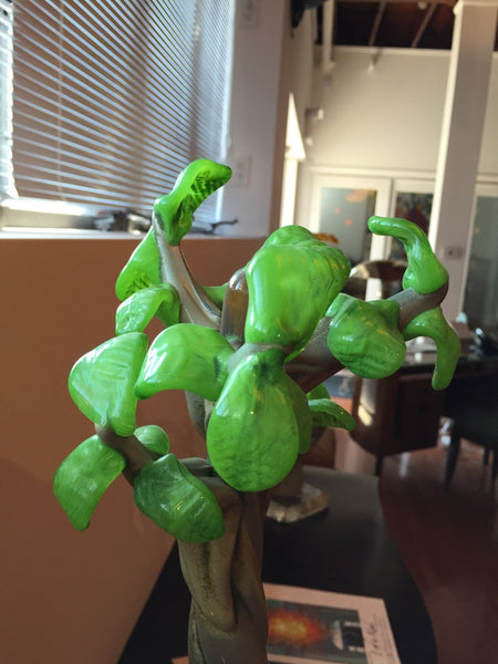 Handblown Glass Tree Head "Summer" Sculpture