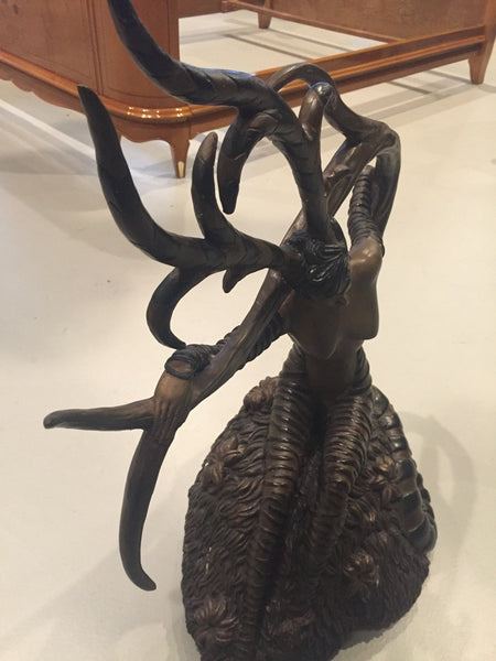 Erte Romain De Tirtoff "The Hunting" Bronze Sculpture