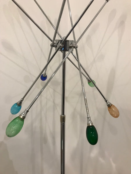 Pair of Mid-Century Modern Chrome Sputnik Floor Lamps