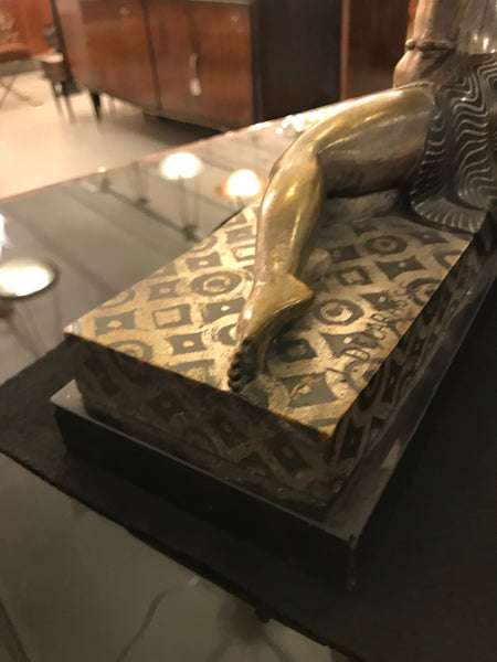 French Art Deco Bronze Sculpture Signed by Jules Delabasse