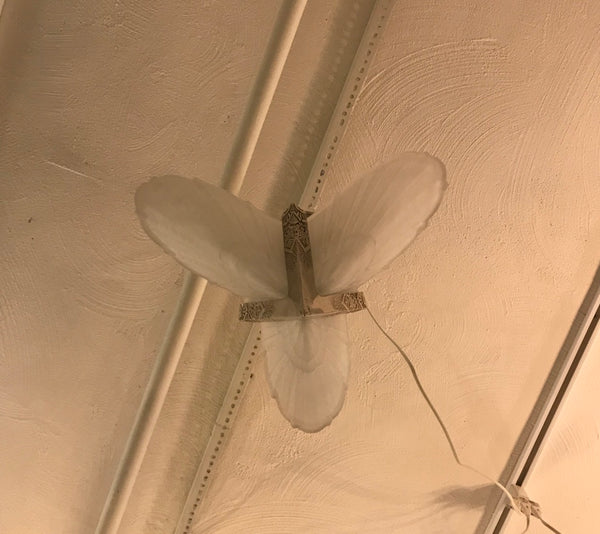 French Art Deco Geometric Chandelier by E.J.G