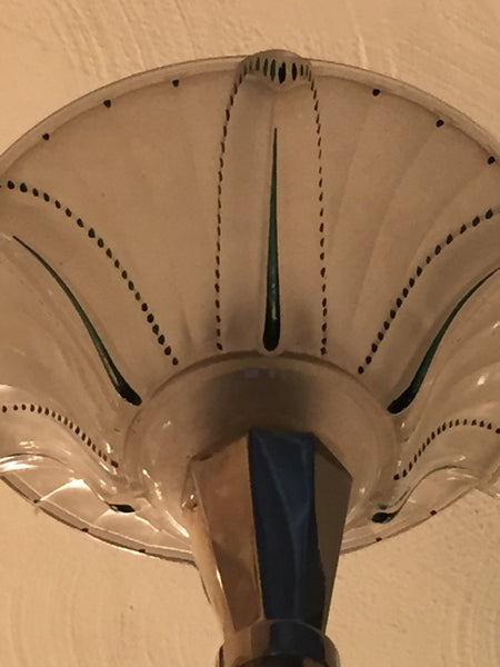 French Art Deco Opalescent Chandelier