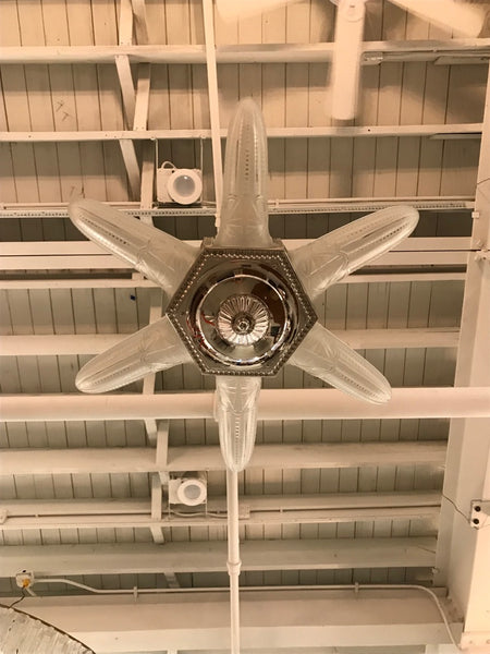 French Art Deco Starburst Chandelier