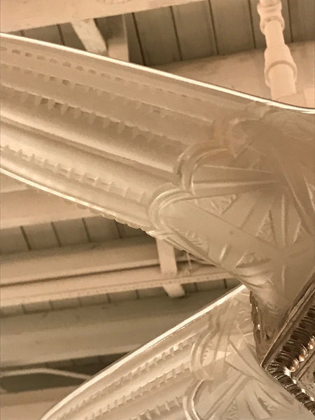 French Art Deco Starburst Chandelier