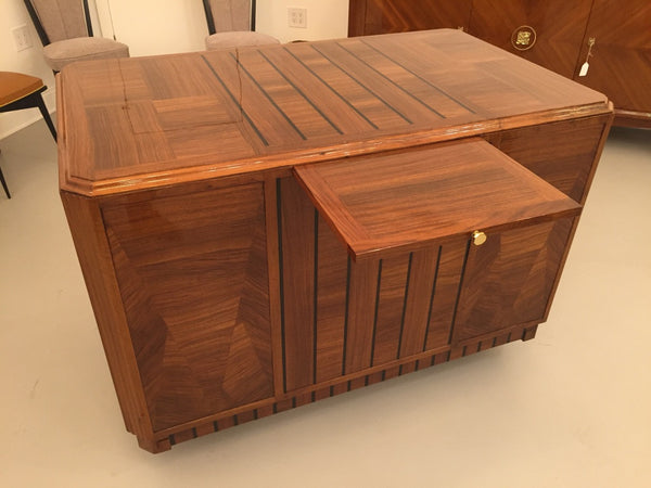 Impressive French Art Deco Desk with Secretary Table