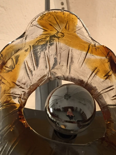 Italian Mid-Century Murano Chrome Chandelier by Mazzega