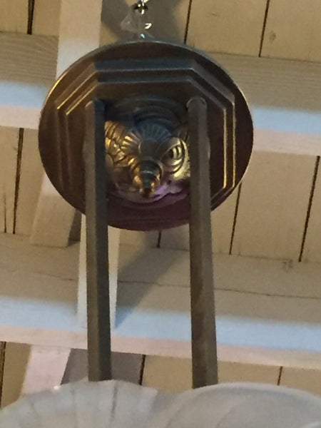 French Art Deco Signed Degue Chandelier