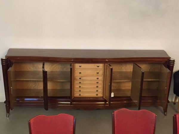 French Art Deco Six-Door Buffet Jules Leleu