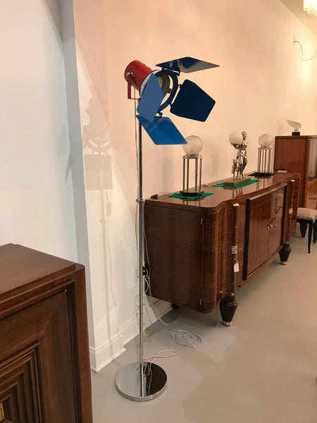 Mid Century Chrome Studio Floor Lamp