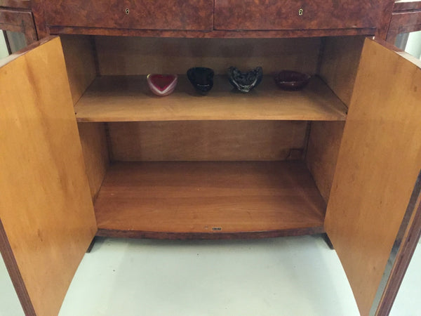 French Art Deco Buffet with Portoro Marble Top