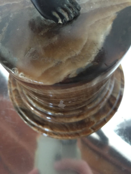 Original Art Deco Nude Scarf Dancer Bronze Signed Fanny Rozet, circa 1920