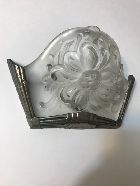 Pair of French Art Deco Sconces Signed by Sabino