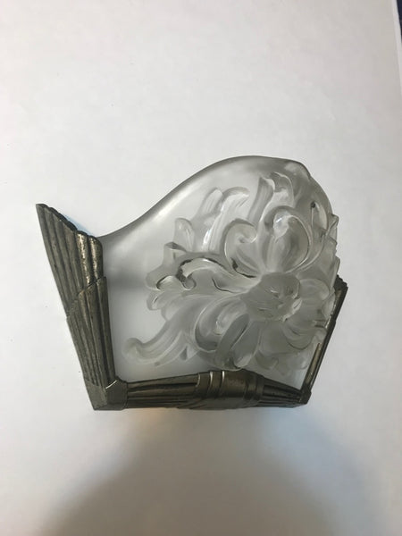 Pair of French Art Deco Sconces Signed by Sabino