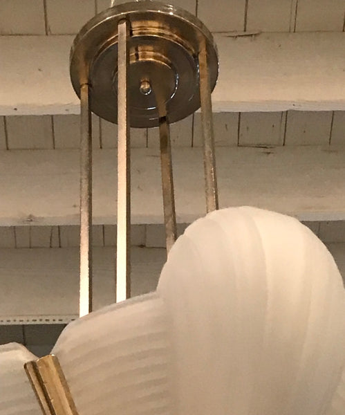 French Art Deco Chandelier Signed by Atelier Petitot