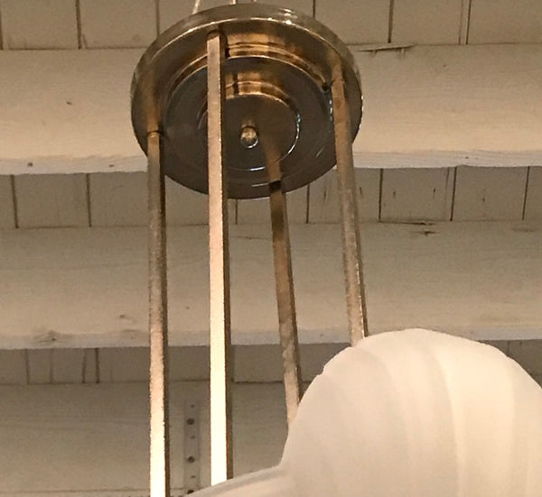 French Art Deco Chandelier Signed by Atelier Petitot