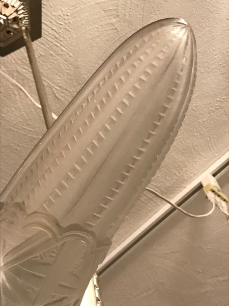 French Art Deco Triangular Starburst Chandelier