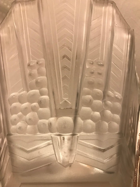 Beautiful French Art Deco Geometric Chandelier Signed by E.J.G