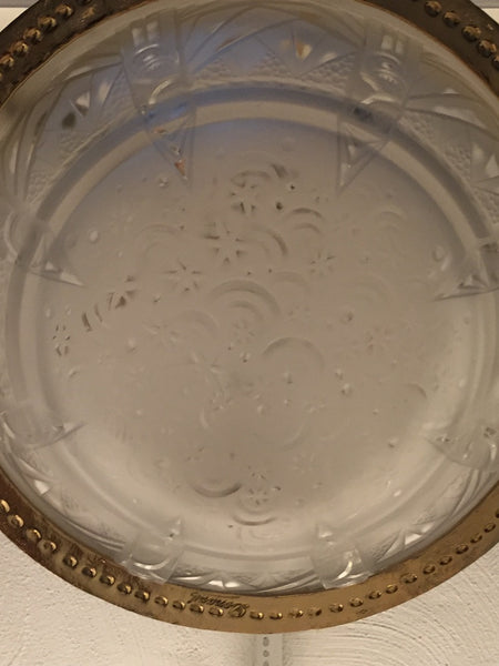 French Art Deco Chandelier signed by Muller Freres and DENARD