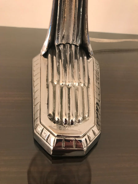 French Art Deco Table Lamp by Degue