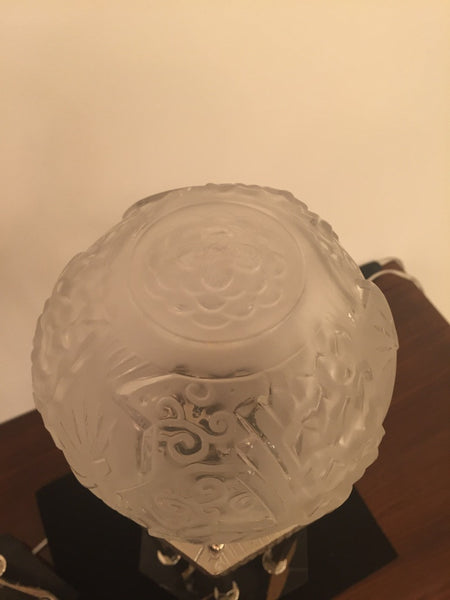 French Art Deco Pair of Table Lamps by Muller Frères