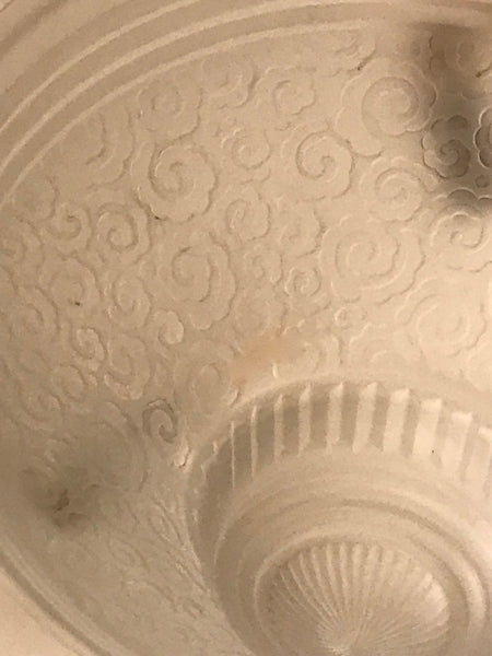 French Art Deco Geometric Chandelier Signed by Muller Frères Luneville