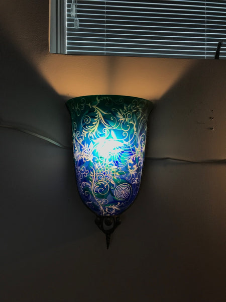 Pair of Multiple Original Ulla Darni "Swing Blue" Sconces