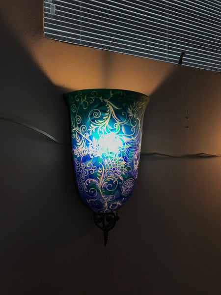 Pair of Multiple Original Ulla Darni "Swing Blue" Sconces