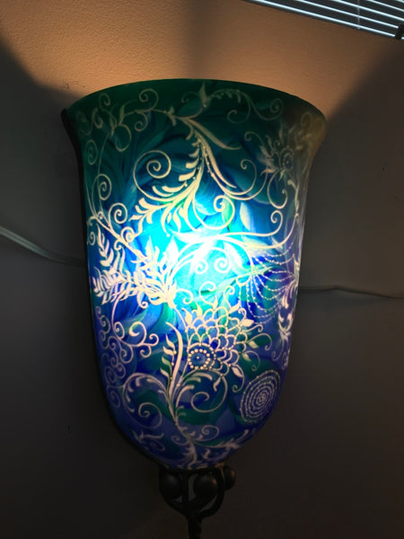 Pair of Multiple Original Ulla Darni "Swing Blue" Sconces