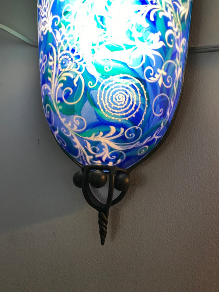 Pair of Multiple Original Ulla Darni "Swing Blue" Sconces