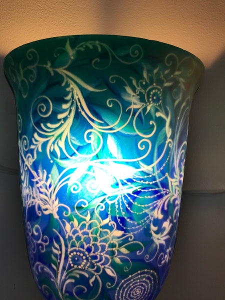 Pair of Multiple Original Ulla Darni "Swing Blue" Sconces