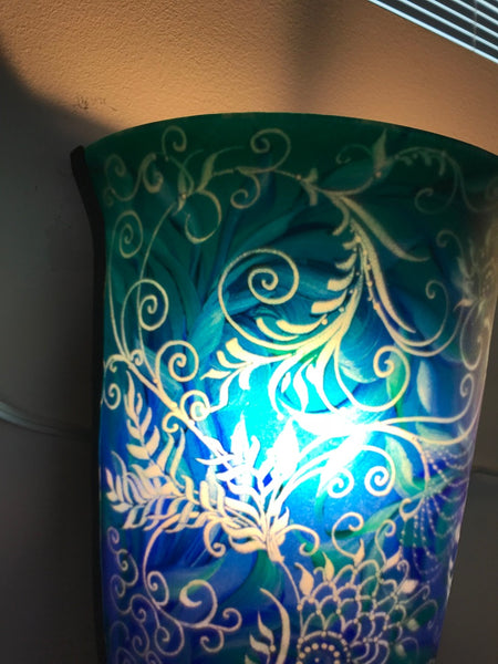 Pair of Multiple Original Ulla Darni "Swing Blue" Sconces