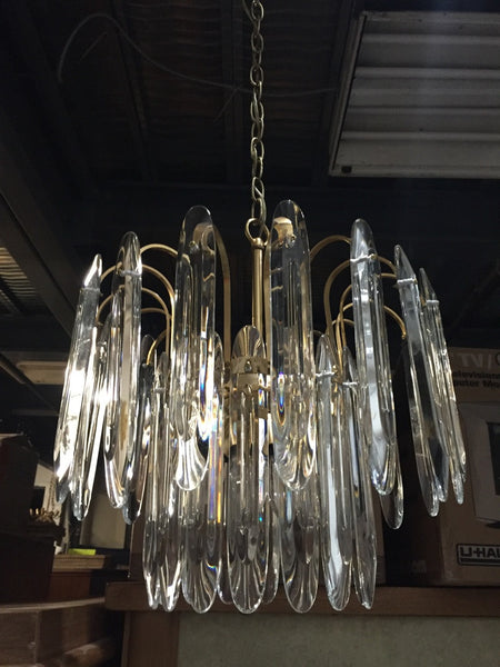 Italian Mid-Century Two-Tiered Chandelier by Gaetano Sciolari