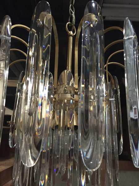 Italian Mid-Century Two-Tiered Chandelier by Gaetano Sciolari