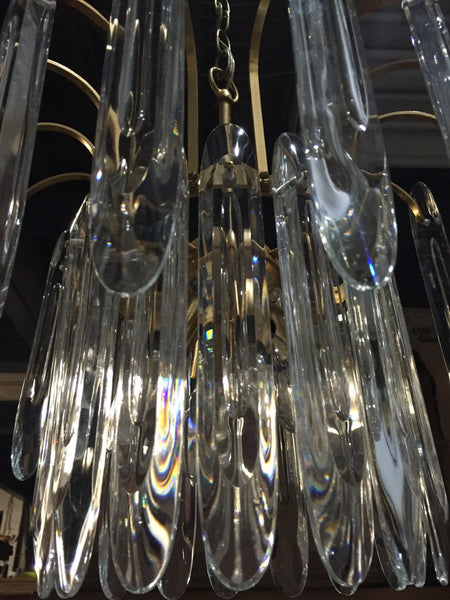 Italian Mid-Century Two-Tiered Chandelier by Gaetano Sciolari
