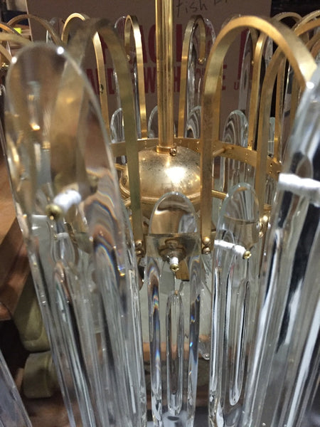 Italian Mid-Century Two-Tiered Chandelier by Gaetano Sciolari