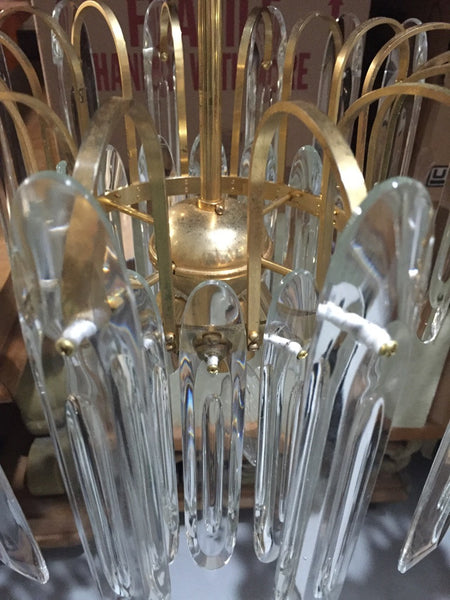 Italian Mid-Century Two-Tiered Chandelier by Gaetano Sciolari