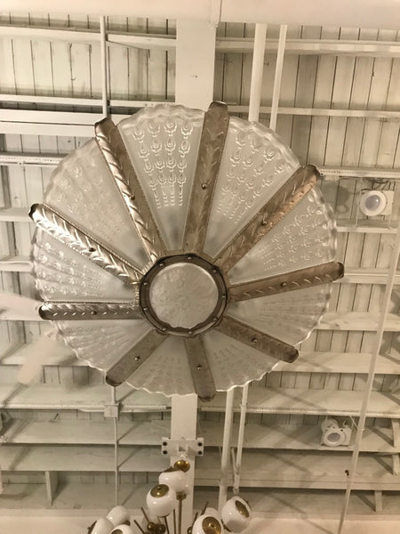 Stunning French Art Deco Chandelier by Gênet et Michon