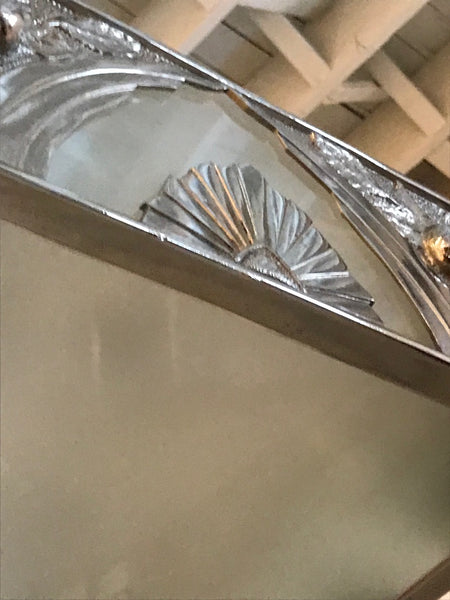 French Art Deco Square Geometric Chandelier