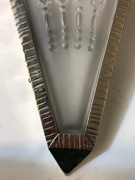 Pair of French Art Deco Fan Sconces by Genet Et Michon