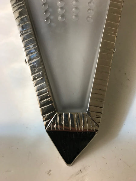 Pair of French Art Deco Fan Sconces by Genet Et Michon